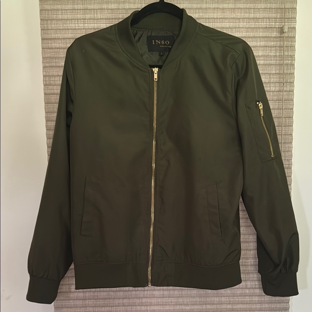 Olive Green Women’s Bomber Jacket